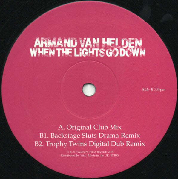 Armand Van Helden – When The Lights Go Down 12" vinyl record, image 4 of 4