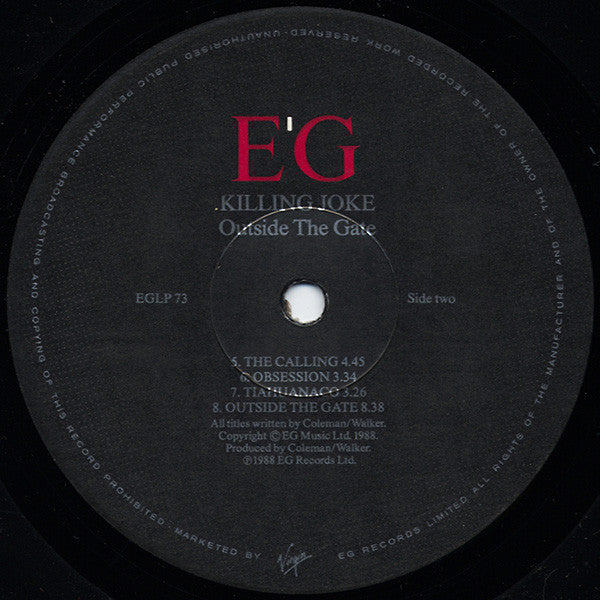 Killing Joke – Outside The Gate LP vinyl record, image 4 of 6