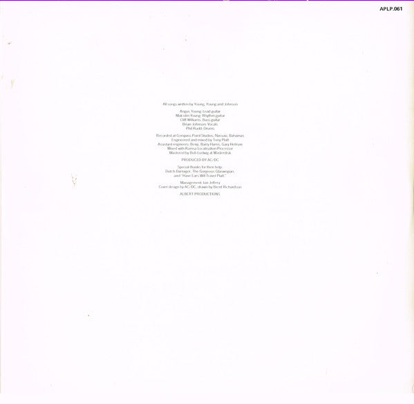 AC/DC – Flick Of The Switch LP vinyl record, image 5 of 6