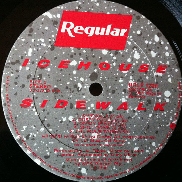 Icehouse – Sidewalk LP vinyl record, image 8 of 8