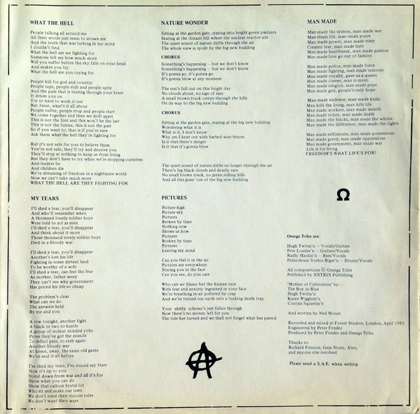 Omega Tribe – No Love Lost LP vinyl record, image 6 of 6