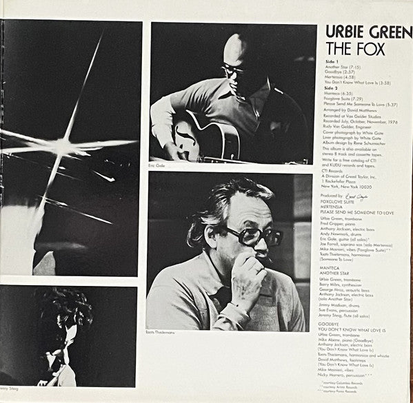 Urbie Green – The Fox LP vinyl record, image 3 of 7