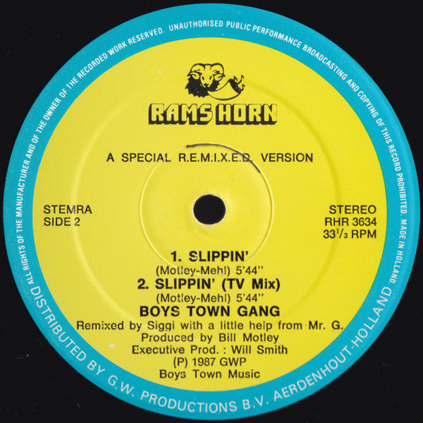 Boys Town Gang – Can't Take My Eyes Off You (A Special Fased Remixed Version) 12" vinyl record, image 2 of 2