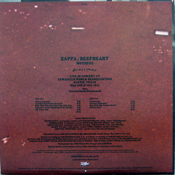 Frank Zappa, Captain Beefheart, The Mothers – Bongo Fury LP vinyl record, image 2 of 10