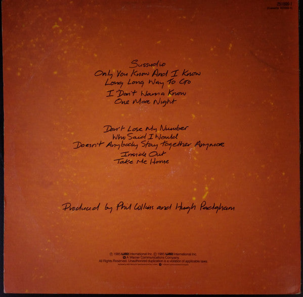 Phil Collins – No Jacket Required LP vinyl record, image 2 of 4