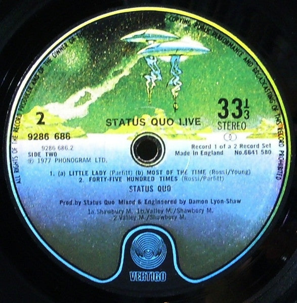 Status Quo – Live (2xLP) LP vinyl record, image 7 of 10