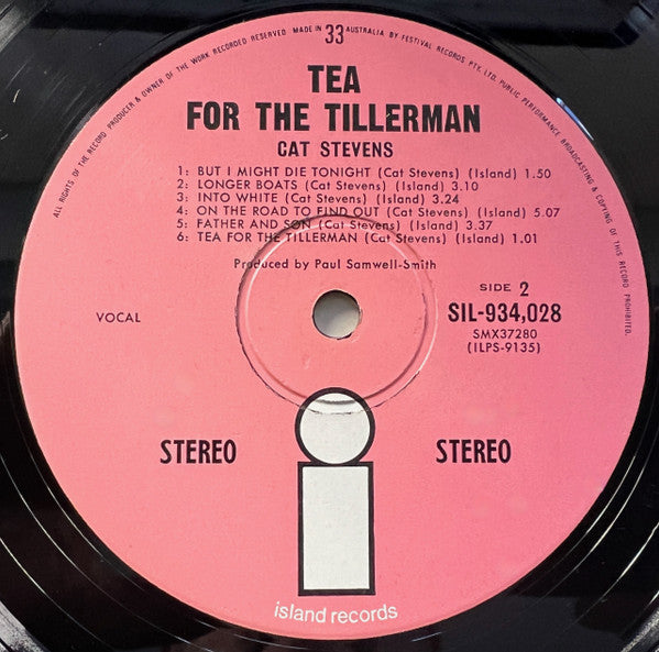 Cat Stevens – Tea For The Tillerman LP vinyl record, image 5 of 5