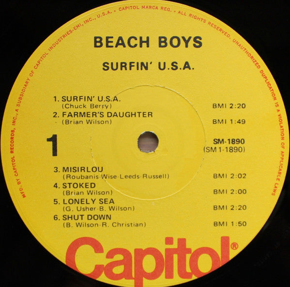 The Beach Boys – Surfin' USA LP vinyl record, image 3 of 4