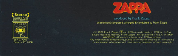 Frank Zappa – Joe's Garage Act I LP vinyl record, image 5 of 7