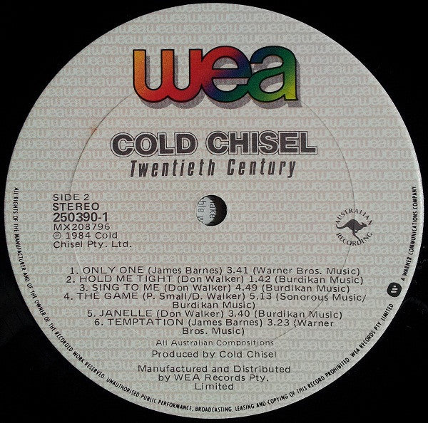 Cold Chisel – Twentieth Century LP vinyl record, image 6 of 6