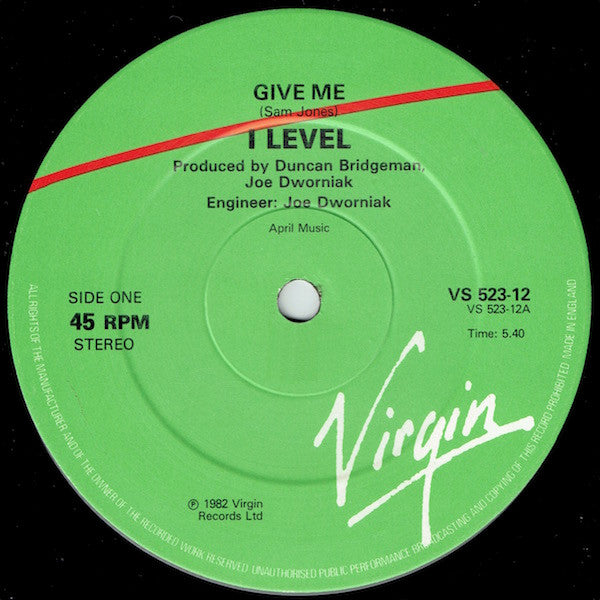 I-Level – Give Me 12" vinyl record, image 3 of 4