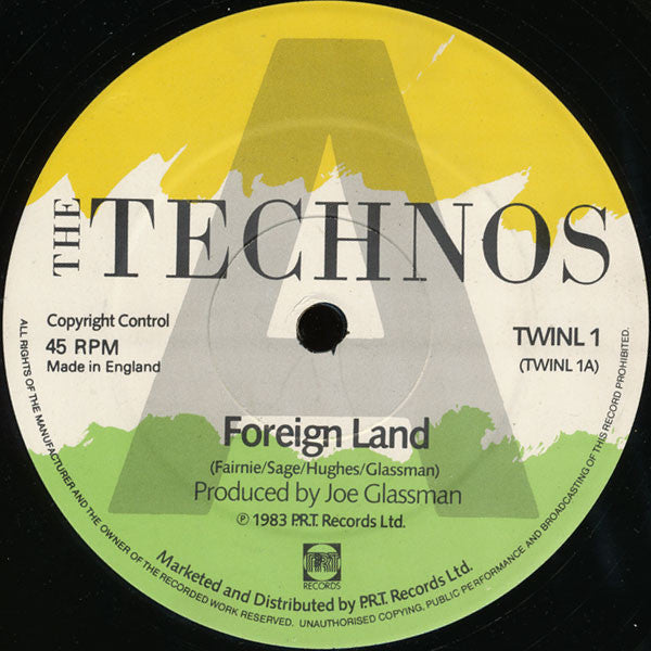 The Technos – Foreign Land 12" vinyl record, image 3 of 4