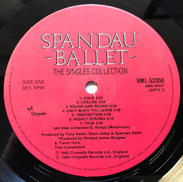Spandau Ballet – The Singles Collection LP vinyl record, image 6 of 9