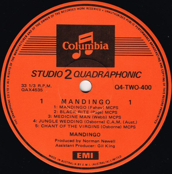 Mandingo – The Primeval Rhythm Of Life LP vinyl record, image 3 of 4