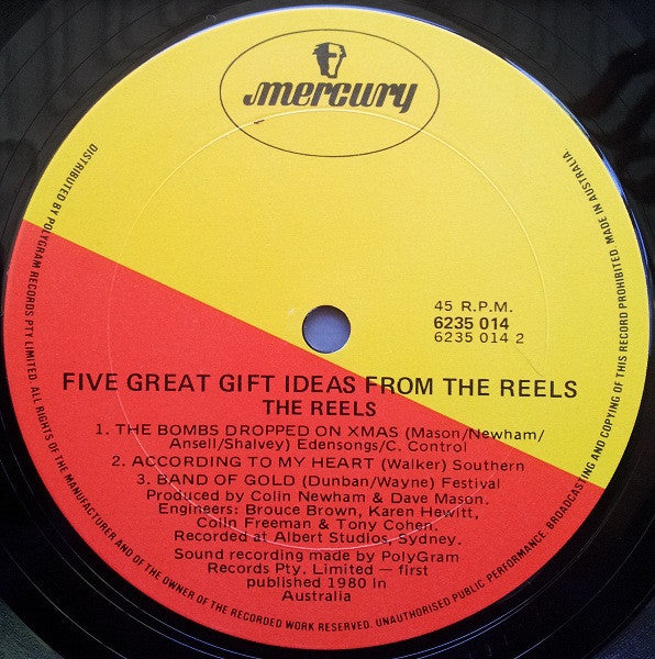 The Reels – 5 Great Gift Ideas From The Reels 12" vinyl record, image 4 of 4