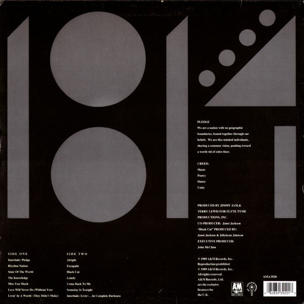Janet Jackson – Rhythm Nation 1814 LP vinyl record, image 2 of 6