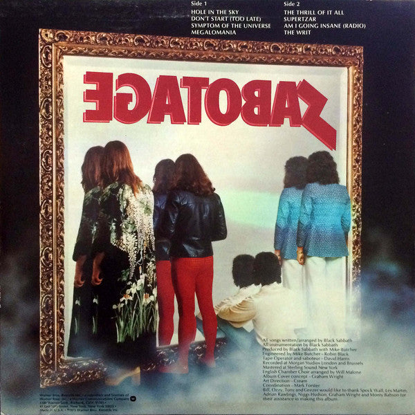 Black Sabbath – Sabotage LP vinyl record, image 2 of 4