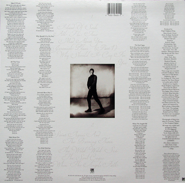 Sting – The Soul Cages LP vinyl record, image 2 of 4