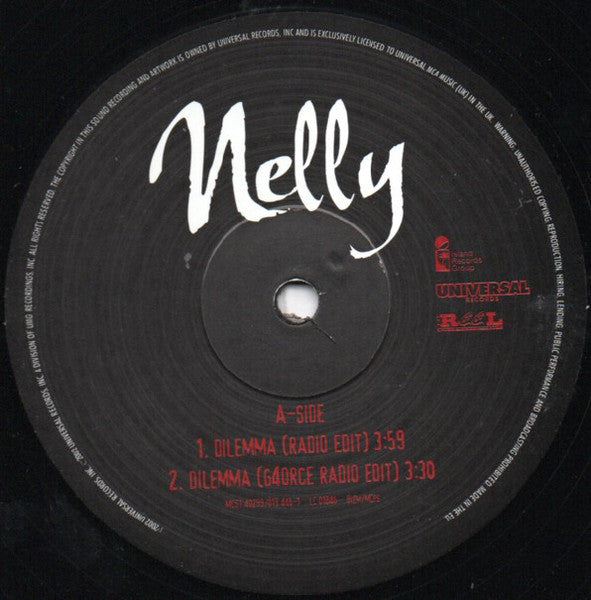 Nelly – Dilemma 12" vinyl record, image 3 of 4