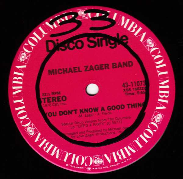 The Michael Zager Band – You Don't Know A Good Thing 12" vinyl record, image 1 of 2