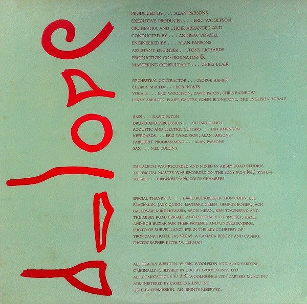 The Alan Parsons Project – Eye In The Sky LP vinyl record, image 4 of 6