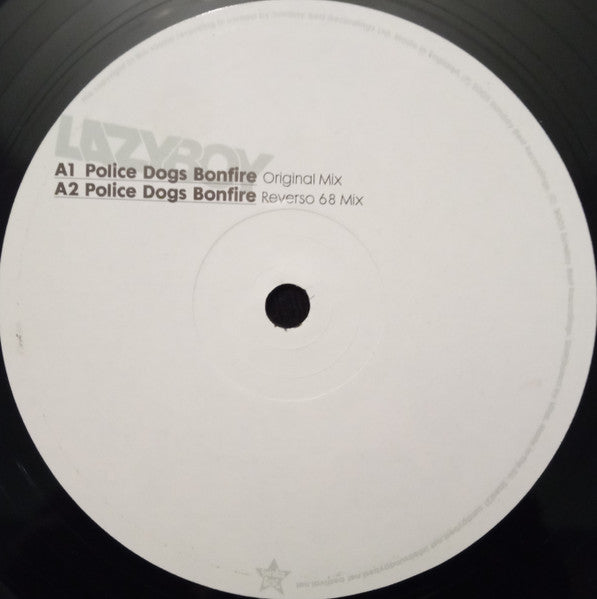 Lazyboy – Police Dogs Bonfire 12" vinyl record, image 3 of 4