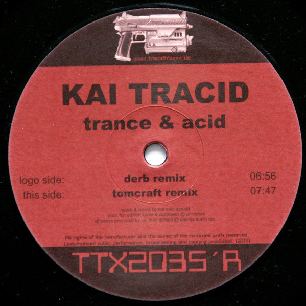 Kai Tracid – Trance & Acid 12" vinyl record, image 2 of 4