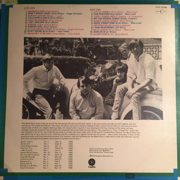 The Beach Boys – Their Twenty Two Greatest Hits LP vinyl record, image 2 of 2