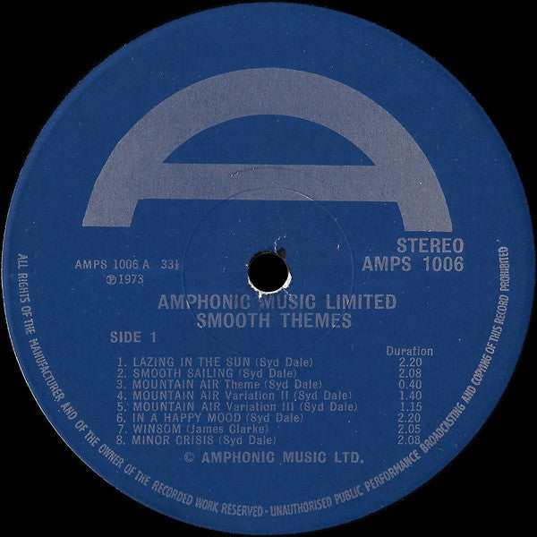 Syd Dale, James Clarke, Jim Lawless – Smooth Themes - Swinging Percussion LP vinyl record, image 2 of 3