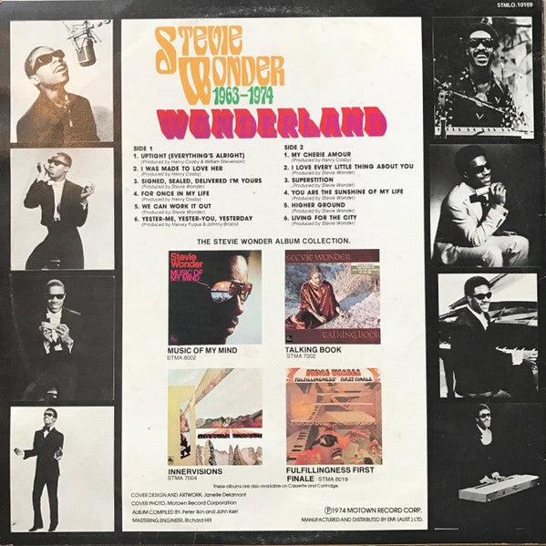 Stevie Wonder – 1963-1974 "Wonderland" LP vinyl record, image 2 of 4