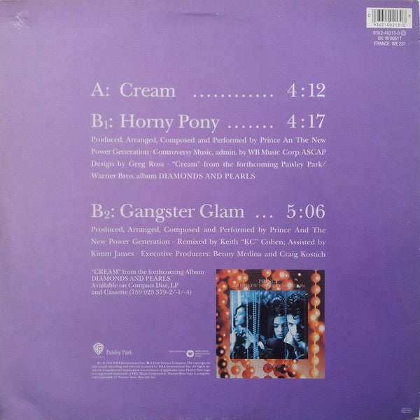 Prince, The New Power Generation – Cream 12" vinyl record, image 2 of 4