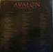 Roxy Music – Avalon LP vinyl record, image 6 of 6