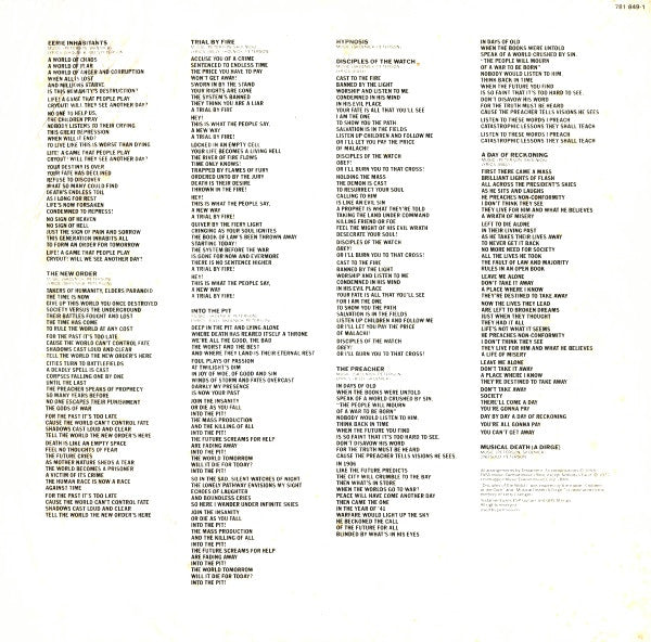 Testament – The New Order LP vinyl record, image 6 of 7