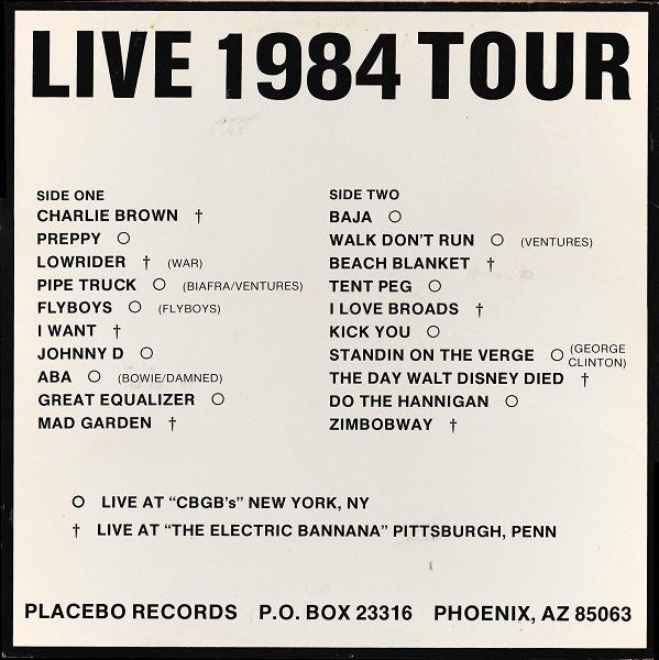 J.F.A. – Live 1984 Tour LP vinyl record, image 2 of 6