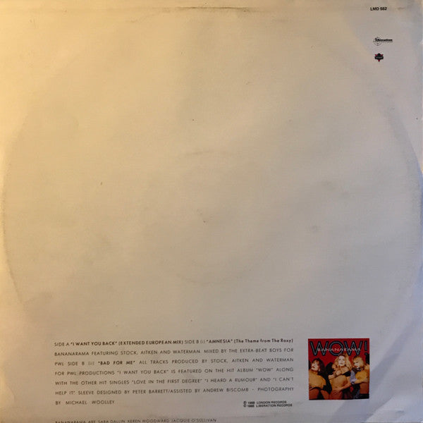 Bananarama – I Want You Back 12" vinyl record, image 2 of 4