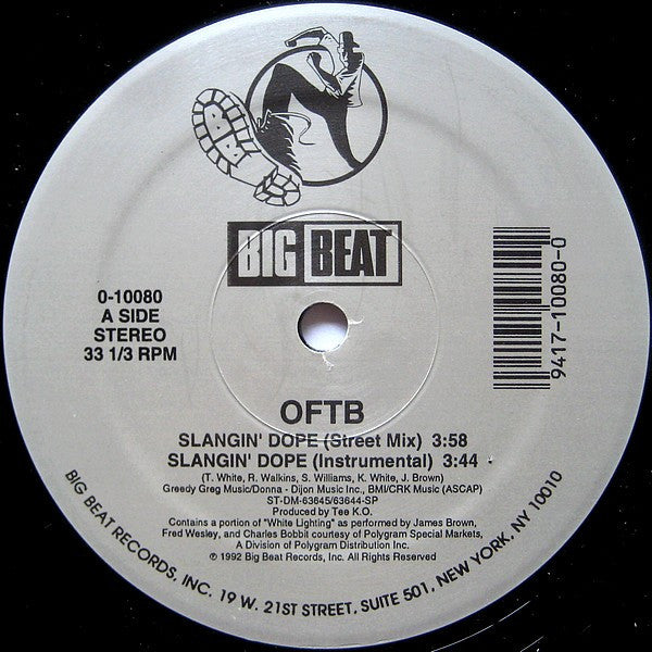 O.F.T.B. – Slangin' Dope 12" vinyl record, image 3 of 4