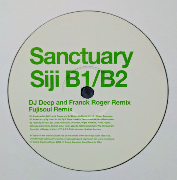 Siji – Sanctuary 12" vinyl record, image 3 of 3