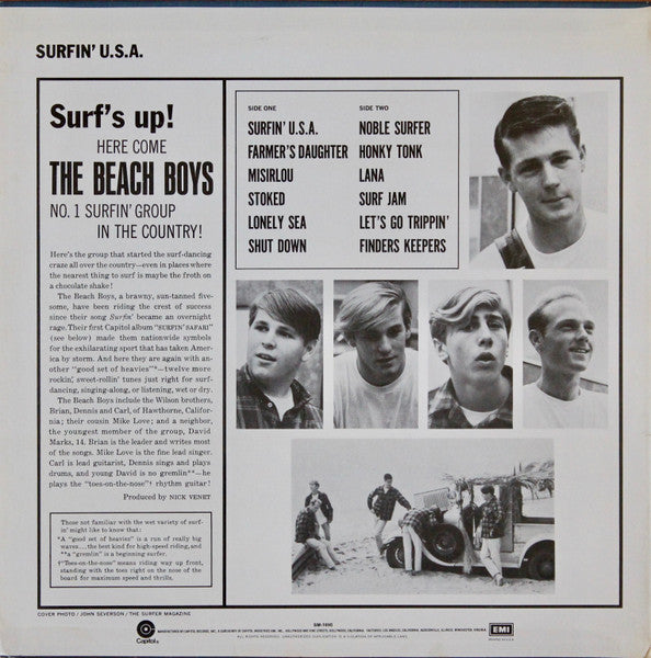 The Beach Boys – Surfin' USA LP vinyl record, image 2 of 4