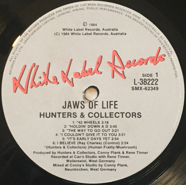 Hunters & Collectors – The Jaws Of Life LP vinyl record, image 3 of 5