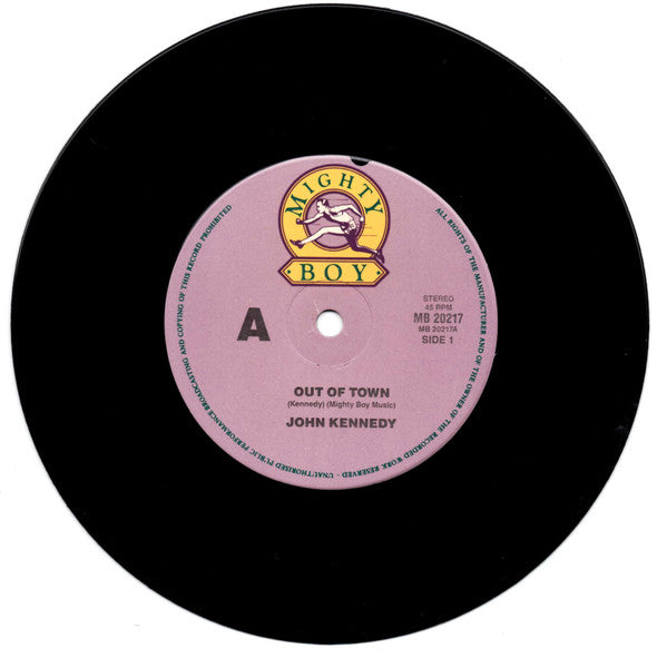 John Kennedy – Out Of Town 7" vinyl record, image 3 of 4