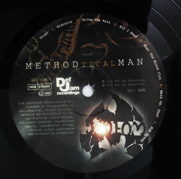 Method Man – Tical LP vinyl record, image 4 of 6