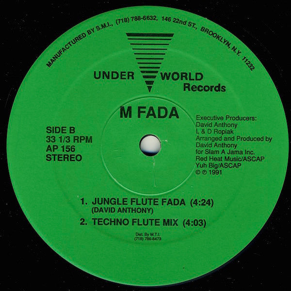 M Fada – Jungle Flute 12" vinyl record, image 2 of 2