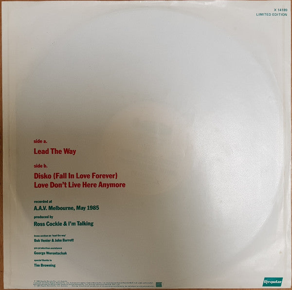 I'm Talking – Lead The Way 12" vinyl record, image 2 of 3