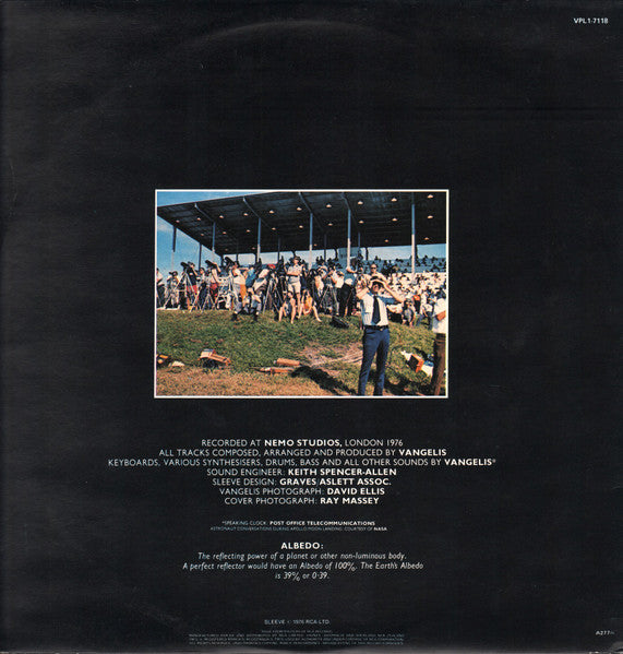 Vangelis – Albedo 0.39 LP vinyl record, image 2 of 4