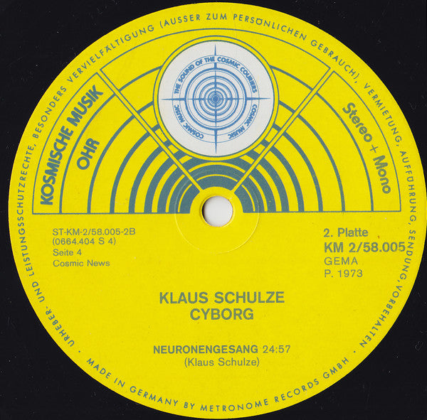 Klaus Schulze – Cyborg (2xLP) LP vinyl record, image 9 of 9