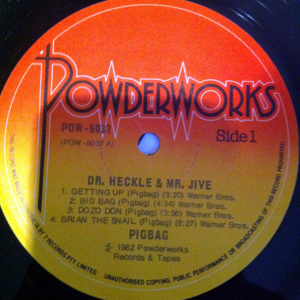 Pigbag – Dr Heckle And Mr Jive LP vinyl record, image 5 of 7