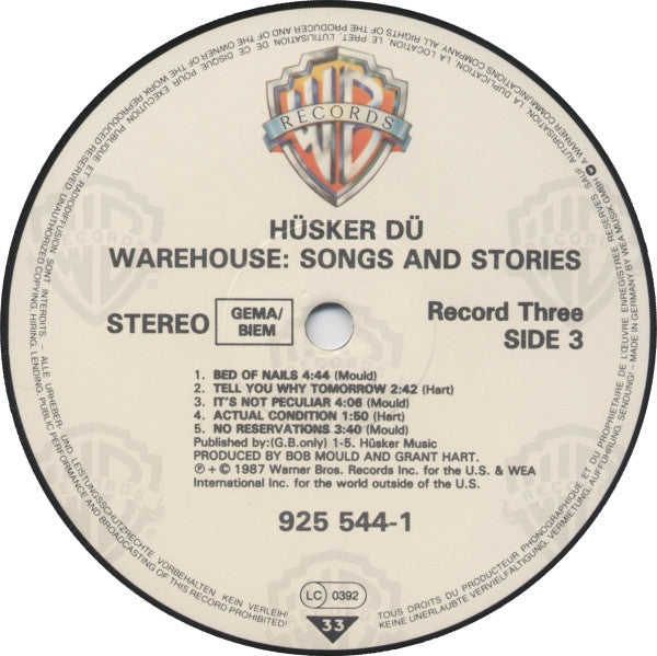 Hüsker Dü – Warehouse: Songs And Stories (2xLP) LP vinyl record, image 5 of 10