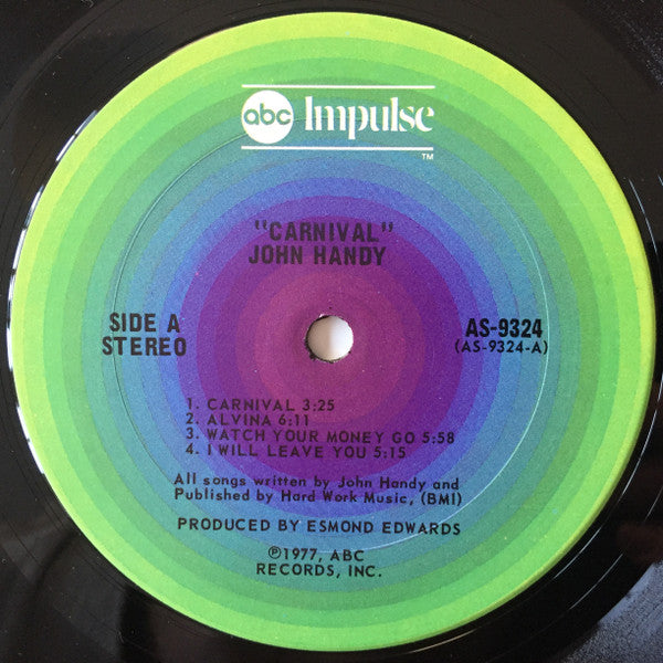 John Handy – Carnival LP vinyl record, image 3 of 4