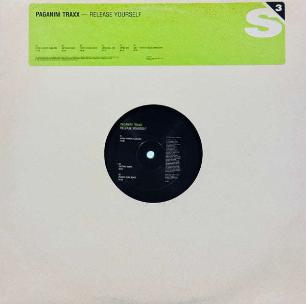 Paganini Traxx – Release Yourself (2x12") 12" vinyl record, image 1 of 3