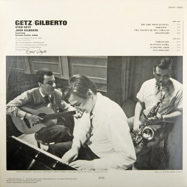 Stan Getz, João Gilberto, Antonio Carlos Jobim – Getz / Gilberto LP vinyl record, image 2 of 7